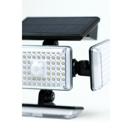 LED aurinkokenno seinävalaisin anturilla LED/5W/5,5V IP65