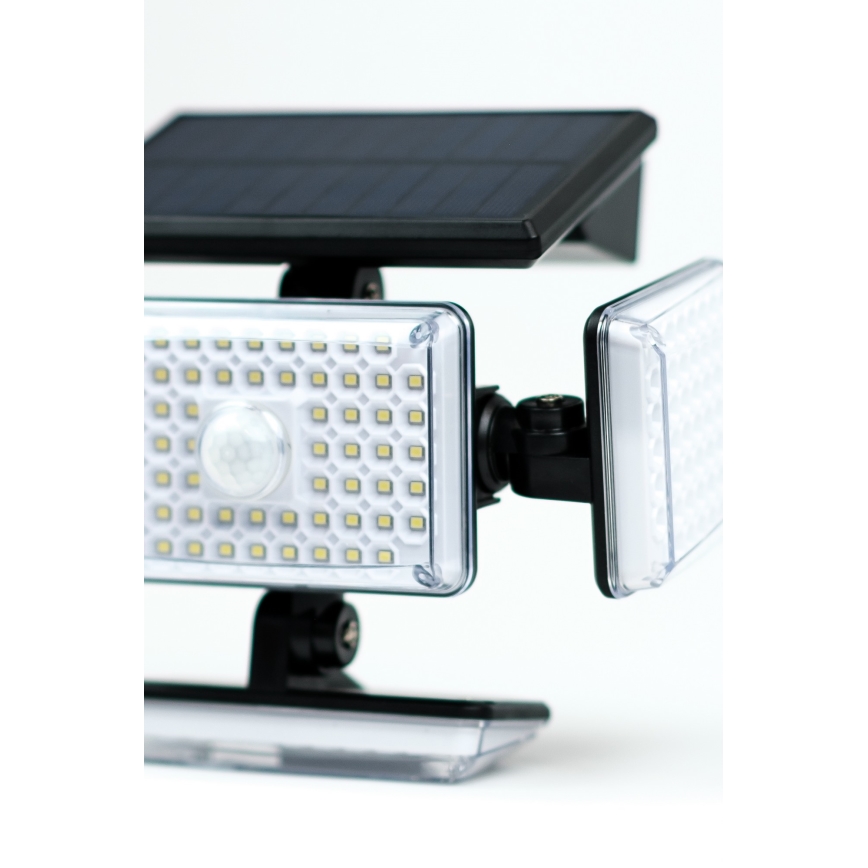 LED aurinkokenno seinävalaisin anturilla LED/5W/5,5V IP65