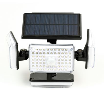 LED aurinkokenno seinävalaisin anturilla LED/5W/5,5V IP65