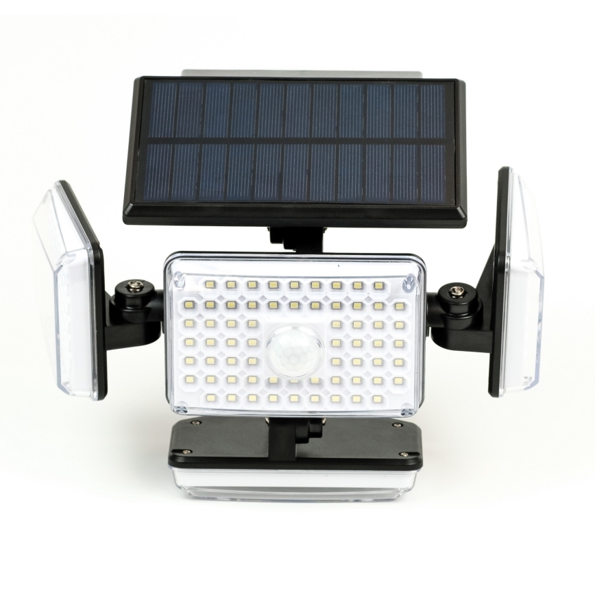 LED aurinkokenno seinävalaisin anturilla LED/5W/5,5V IP65