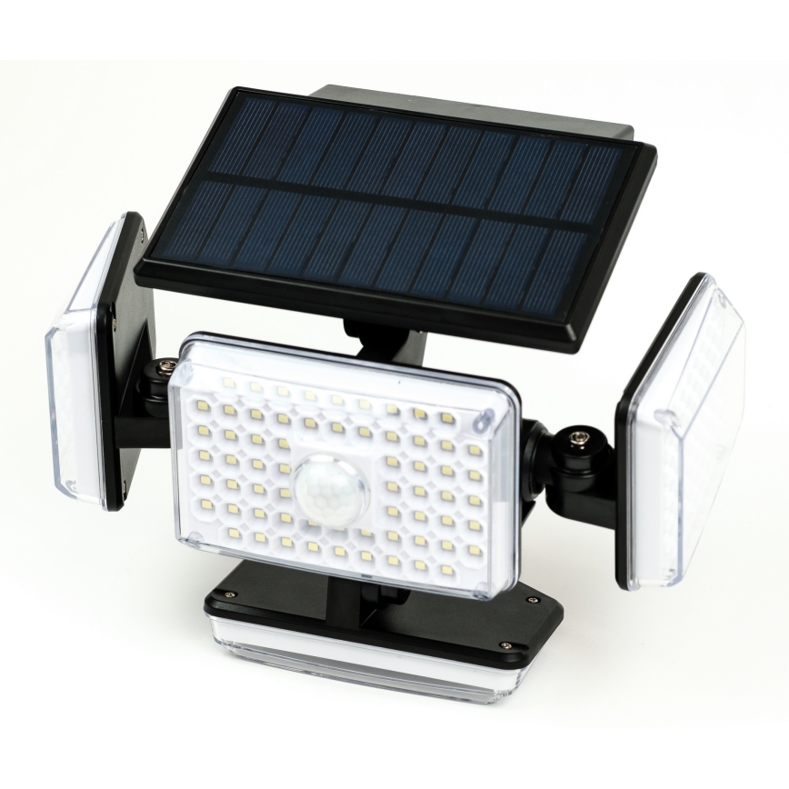 LED aurinkokenno seinävalaisin anturilla LED/5W/5,5V IP65