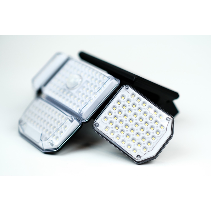 LED aurinkokenno seinävalaisin anturilla LED/5W/5,5V IP65