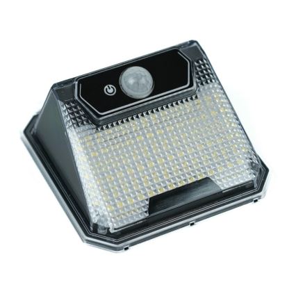 LED aurinkokenno seinävalaisin anturilla LED/3W/5,5V IP65