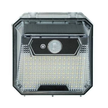 LED aurinkokenno seinävalaisin anturilla LED/3W/5,5V IP65