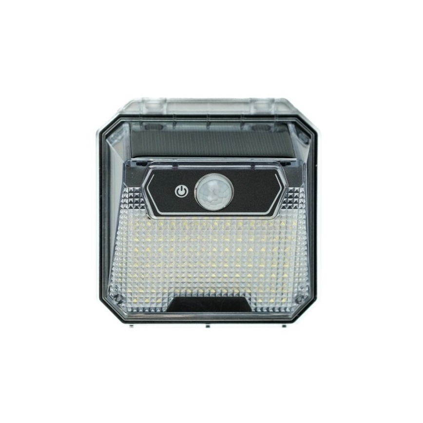 LED aurinkokenno seinävalaisin anturilla LED/3W/5,5V IP65
