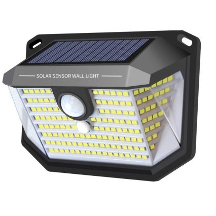 LED aurinkokenno seinävalaisin anturilla LED/4W/5,5V IP65