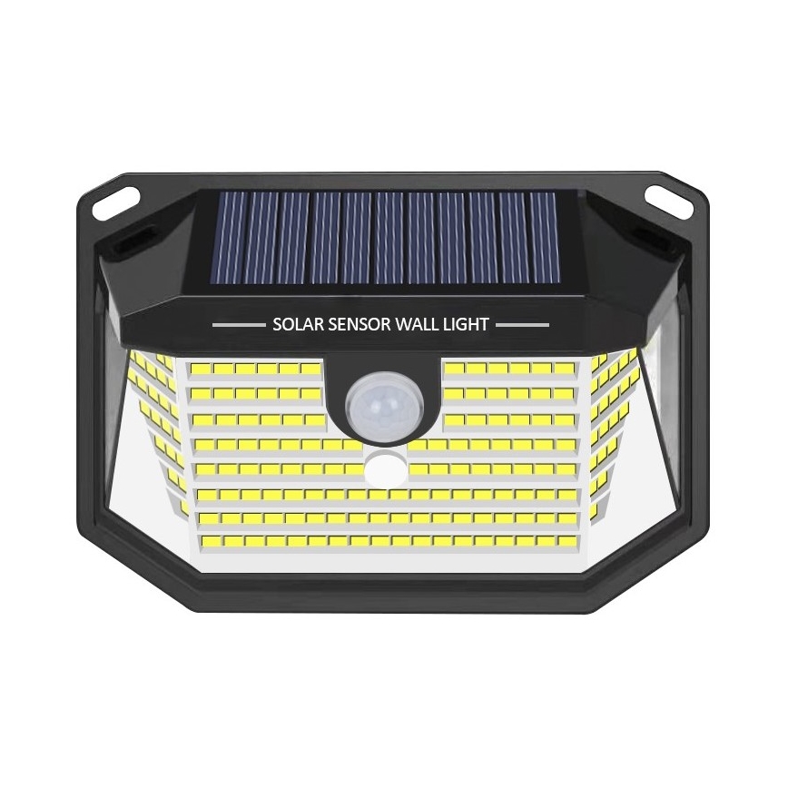 LED aurinkokenno seinävalaisin anturilla LED/4W/5,5V IP65