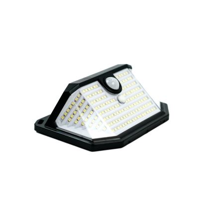 LED aurinkokenno seinävalaisin anturilla LED/4W/5,5V IP65