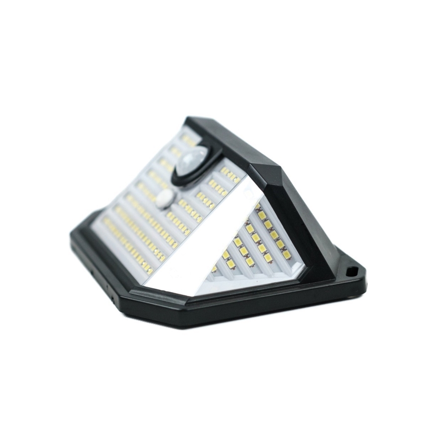 LED aurinkokenno seinävalaisin anturilla LED/4W/5,5V IP65