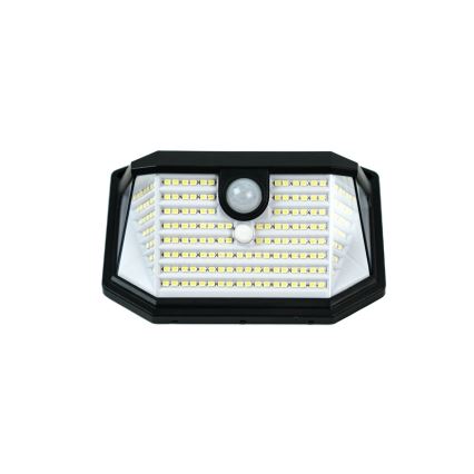 LED aurinkokenno seinävalaisin anturilla LED/4W/5,5V IP65
