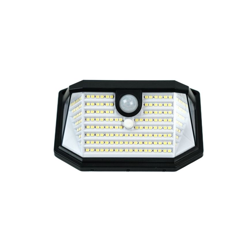 LED aurinkokenno seinävalaisin anturilla LED/4W/5,5V IP65