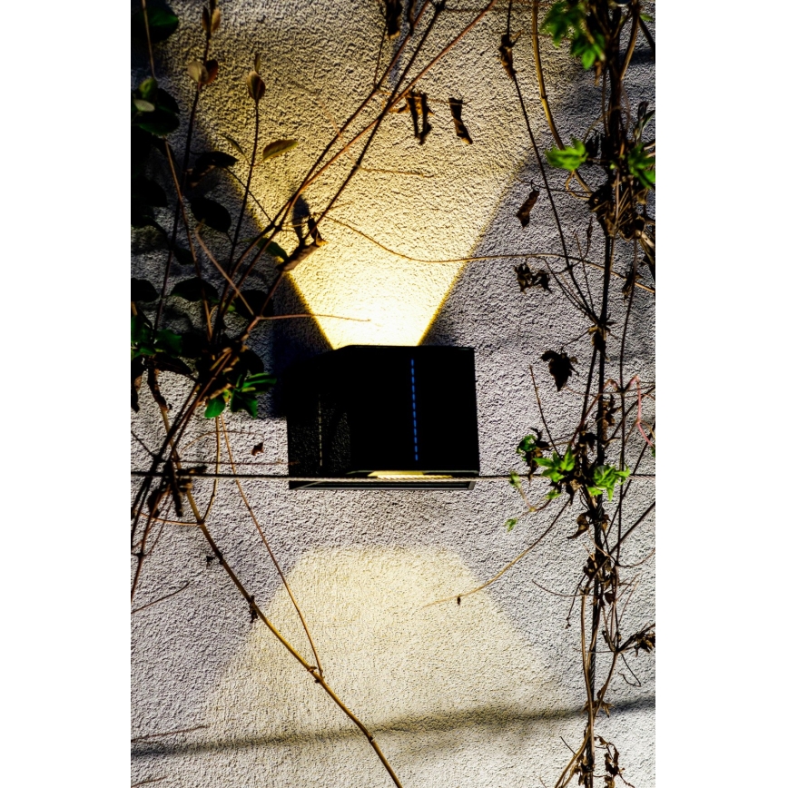 LED aurinkokenno seinävalaisin anturilla LED/2W/5V IP54