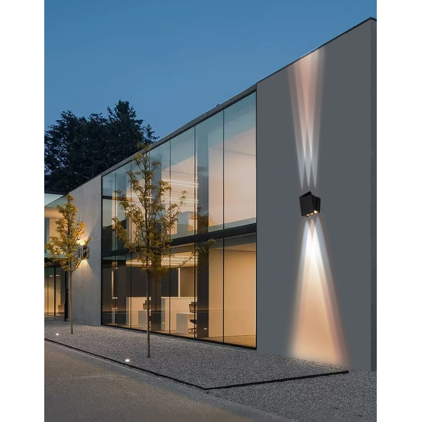 LED aurinkokenno seinävalaisin anturilla LED/2W/5V IP54