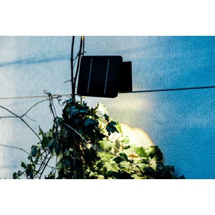 LED aurinkokenno seinävalaisin anturilla LED/2W/5V IP54