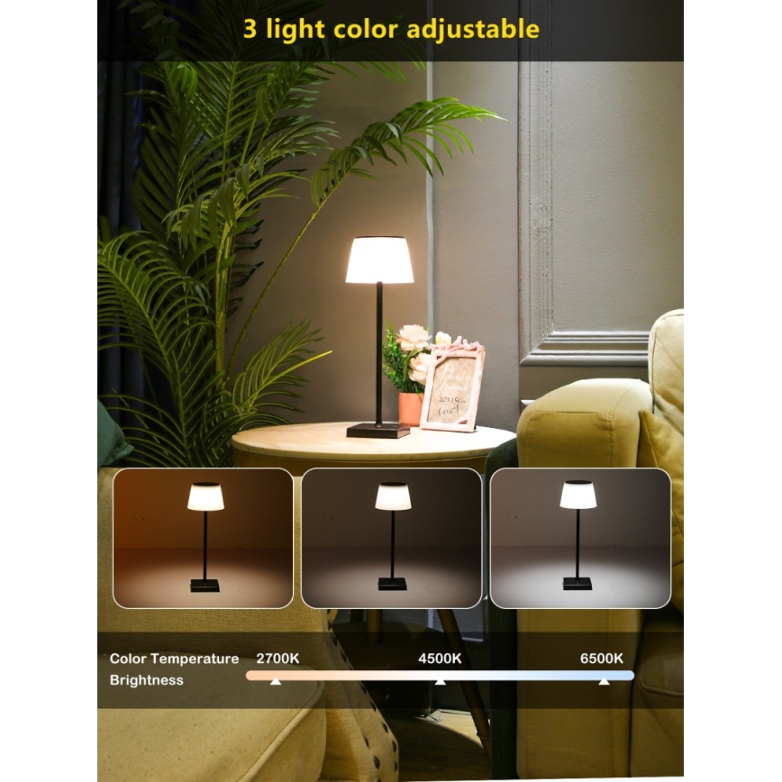 LED Himmennettävä ulko aurinko lamppu anturilla LED/4W/5V IP44