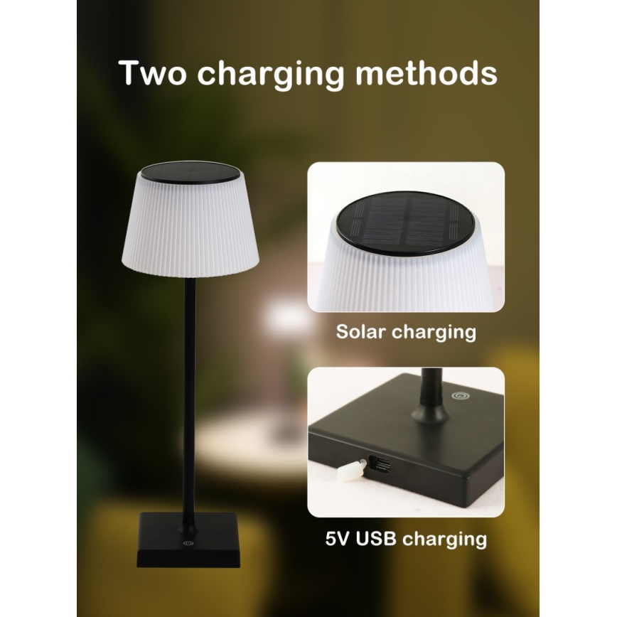 LED Himmennettävä ulko aurinko lamppu anturilla LED/4W/5V IP44