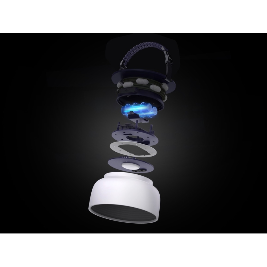 LED RGB Kannettava ladattava aurinkoenergialamppu LED ketjulla LED/10W/5V 3600 mAh IP65