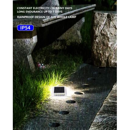 Immax 08495L - LED- aurinkokenno ulkovalo anturilla LED/0,03W/1,2V IP54