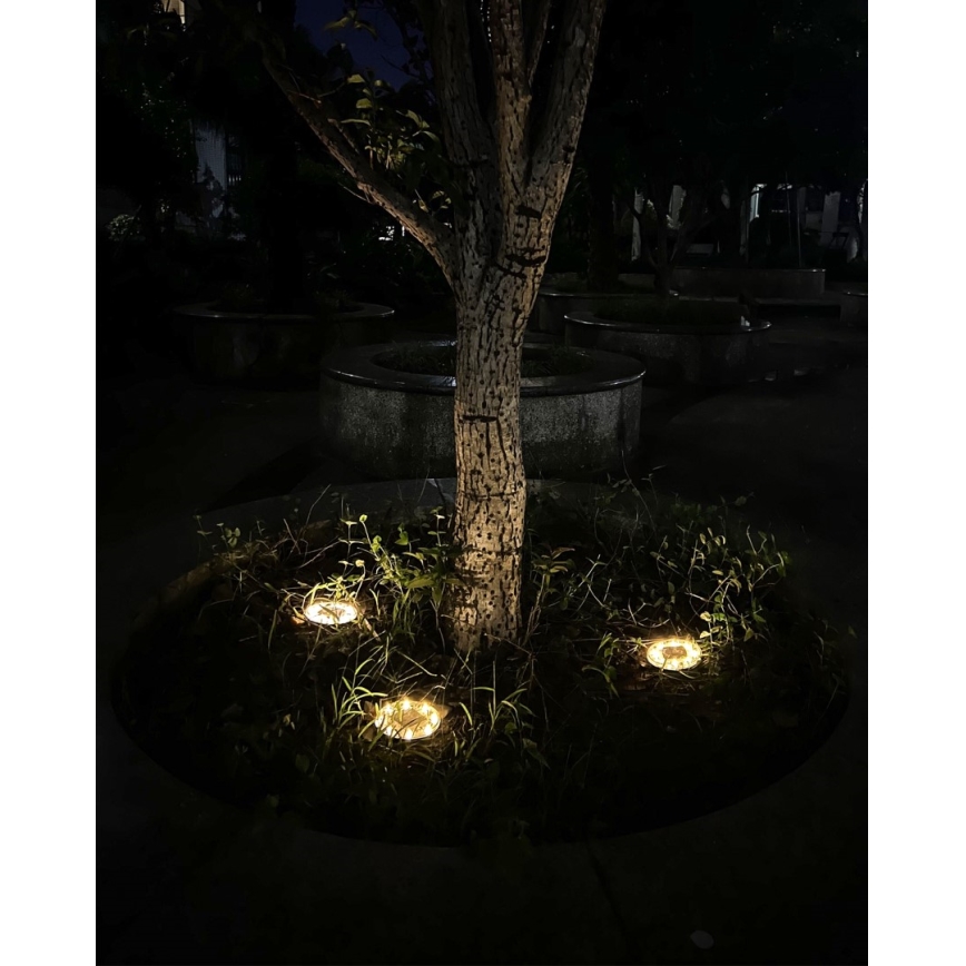 SETTI 4x LED Ulkotila aurinkokennovalo anturilla LED/0,048W/2V IP68