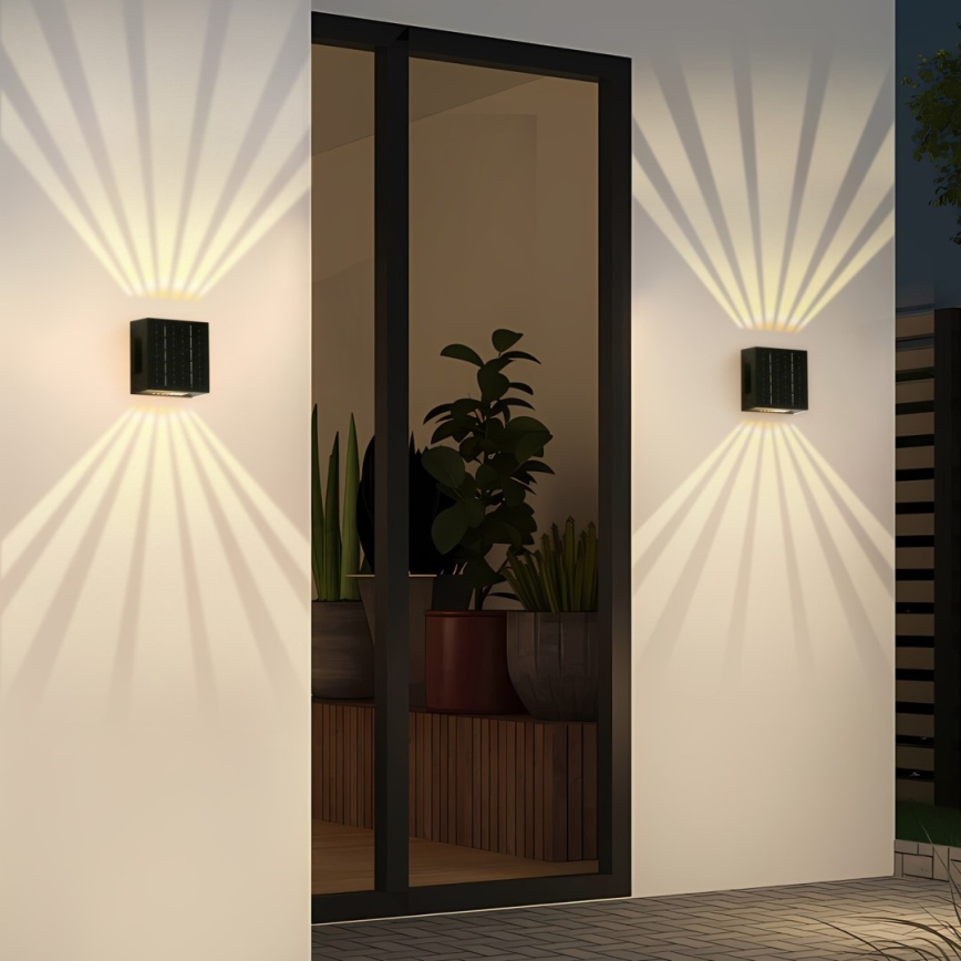 LED-seinäaurinkovalaisin LED/2W/3,7V 4000K IP44