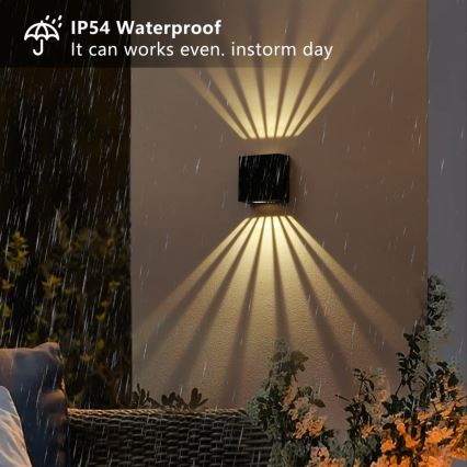 LED-seinäaurinkovalaisin LED/2W/3,7V 4000K IP44