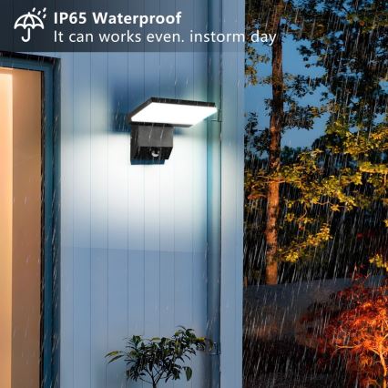 LED-ulkoseinävalaisin anturilla MODERN LED/18W/230V IP65