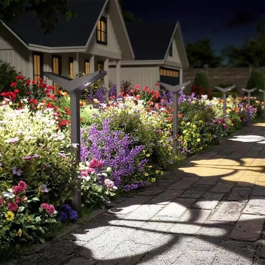 Aurinkokennolla toimiva LED-ulkovalaisin liiketunnistimella SUN BUTTERFLY LED/1,5W/3,7V 3000/6000K IP65 1500 mAh