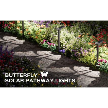 Aurinkokennolla toimiva LED-ulkovalaisin liiketunnistimella SUN BUTTERFLY LED/1,5W/3,7V 3000/6000K IP65 1500 mAh