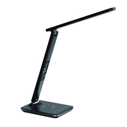 LED Himmennettävä pöytävalaisin langattomalla latauksella LED/8,5W/230V musta