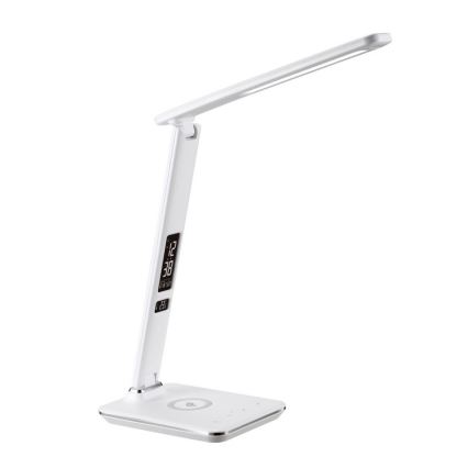 LED Himmennettävä pöytävalaisin langattomalla latauksella LED/8,5W/230V valkoinen