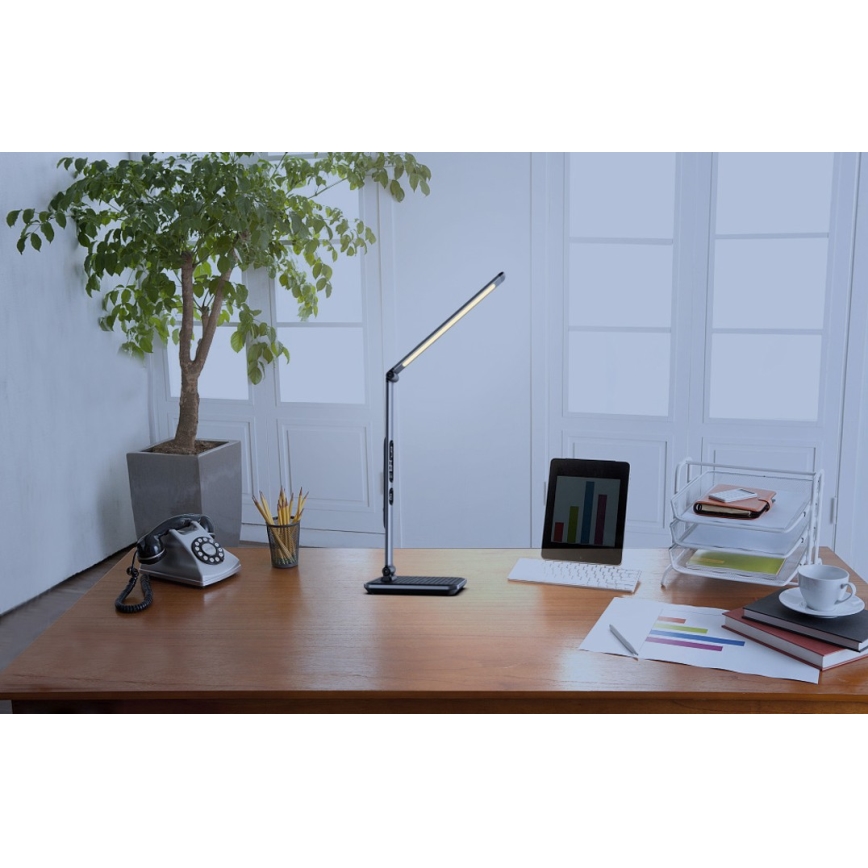Himmennettävä LED-pöytävalaisin LED/8,5W/230V langaton lataus