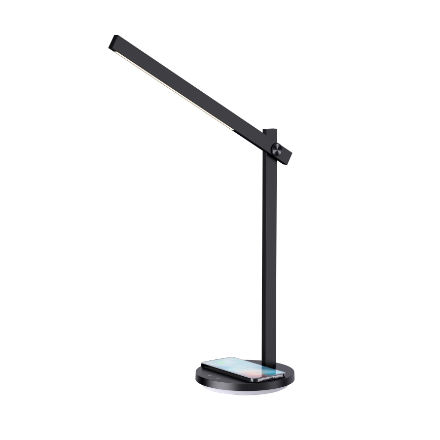 LED Himmennettävä pöytävalaisin langattomalla latauksella QI BEAM LED/18W/230V 2800K/4000K/5000K