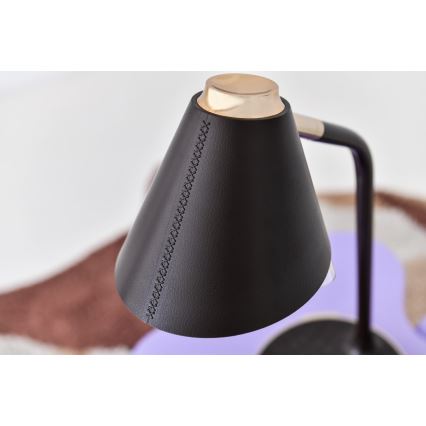 Himmennettävä LED-pöytävalaisin langattomalla latauksella FINCH LED/9W/12/230V ruskea/kulta