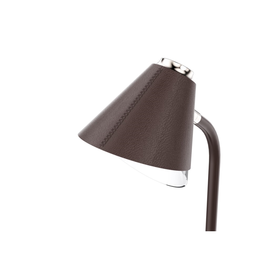 Himmennettävä LED-pöytävalaisin langattomalla latauksella FINCH LED/9W/12/230V ruskea/kulta
