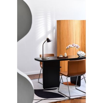 Himmennettävä LED-pöytävalaisin langattomalla latauksella FINCH LED/9W/12/230V harmaa/kiiltävä kromi