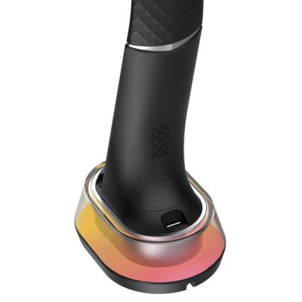 LED RGB Himmennettävä pöytävalaisin langattomalla latauksella CORELLA LED/7W/12/230V musta