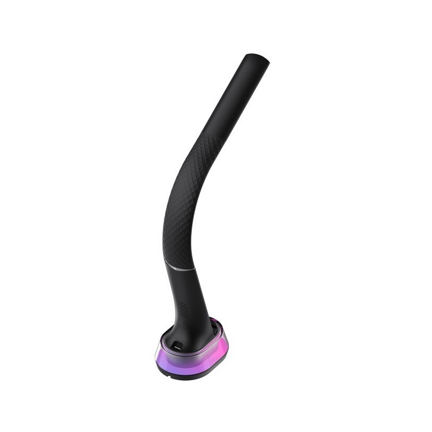 LED RGB Himmennettävä pöytävalaisin langattomalla latauksella CORELLA LED/7W/12/230V musta