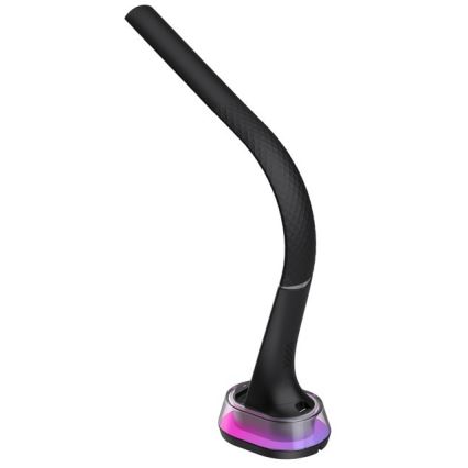 LED RGB Himmennettävä pöytävalaisin langattomalla latauksella CORELLA LED/7W/12/230V musta