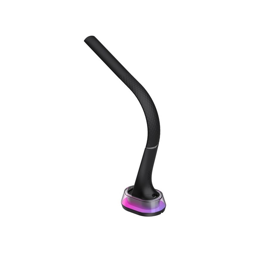 LED RGB Himmennettävä pöytävalaisin langattomalla latauksella CORELLA LED/7W/12/230V musta