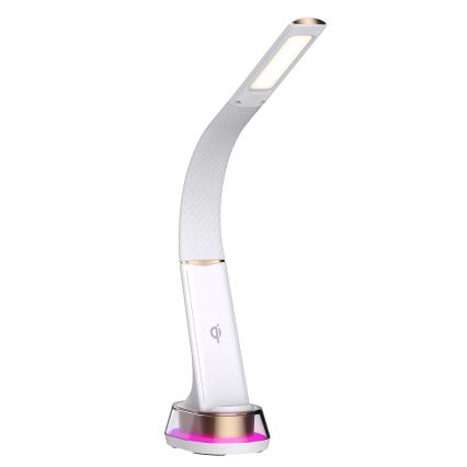 LED RGB Himmennettävä pöytävalaisin langattomalla latauksella CORELLA LED/7W/12/230V valkoinen