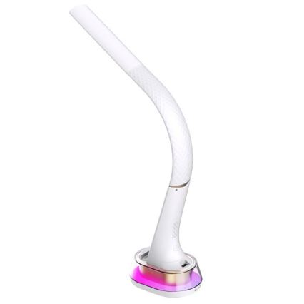 LED RGB Himmennettävä pöytävalaisin langattomalla latauksella CORELLA LED/7W/12/230V valkoinen