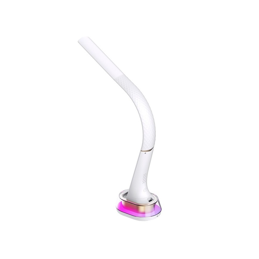 LED RGB Himmennettävä pöytävalaisin langattomalla latauksella CORELLA LED/7W/12/230V valkoinen