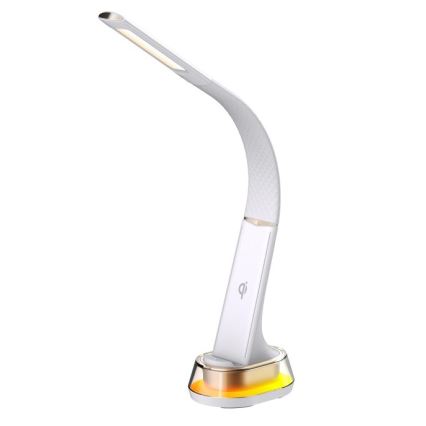 LED RGB Himmennettävä pöytävalaisin langattomalla latauksella CORELLA LED/7W/12/230V valkoinen