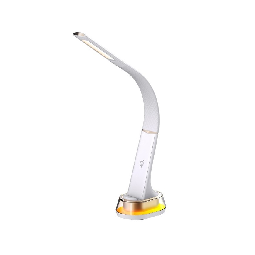 LED RGB Himmennettävä pöytävalaisin langattomalla latauksella CORELLA LED/7W/12/230V valkoinen