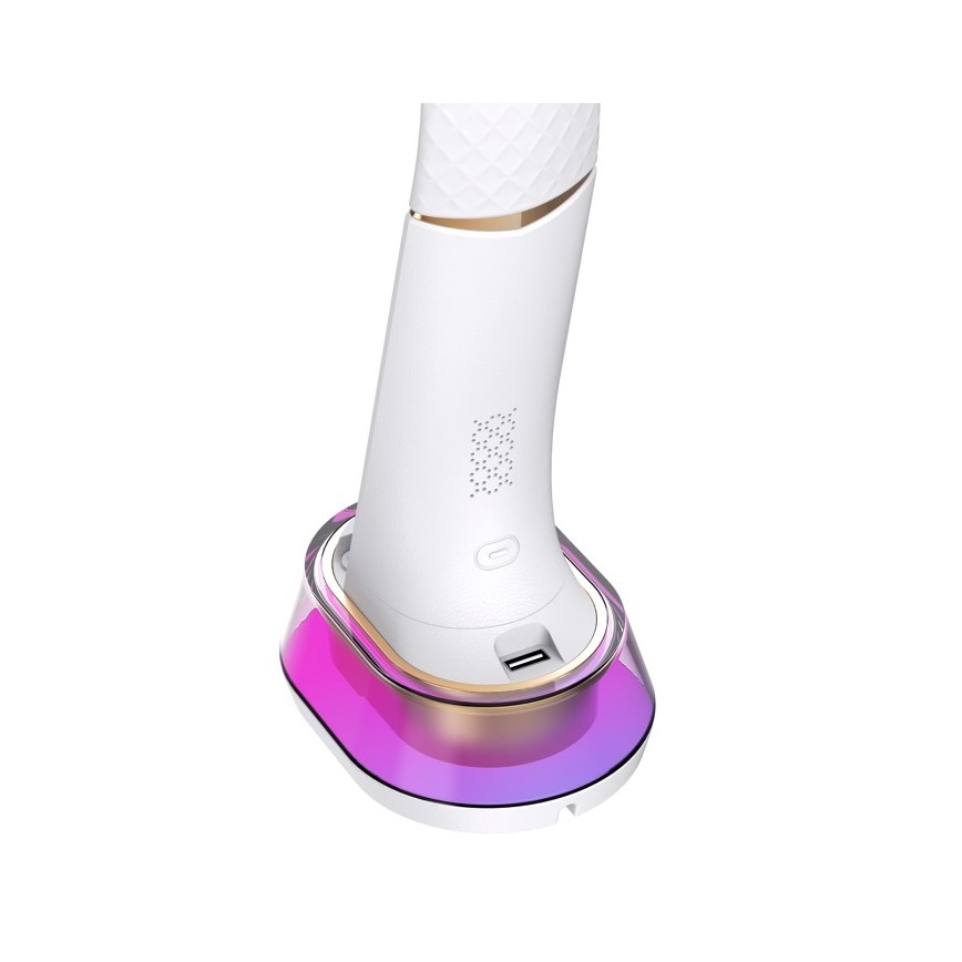 LED RGB Himmennettävä pöytävalaisin langattomalla latauksella CORELLA LED/7W/12/230V valkoinen