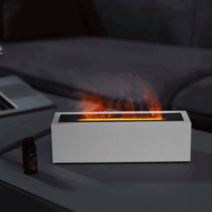 LED Aromidiffuuseri ja ilmankostutin liekkijäljitelmällä LED/10W/5V