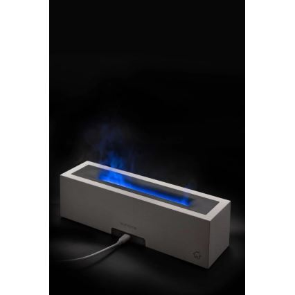 LED Aromidiffuuseri ja ilmankostutin liekkijäljitelmällä LED/10W/5V