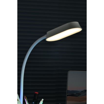 LED RGBW Himmennettävä pöytävalaisin kynän pidike FALCON LED/10W/5V