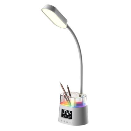 LED RGBW Himmennettävä pöytävalaisin kynän pidike FALCON LED/10W/5V