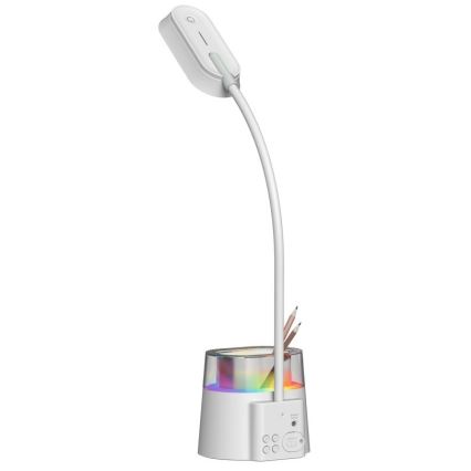 LED RGBW Himmennettävä pöytävalaisin kynän pidike FALCON LED/10W/5V
